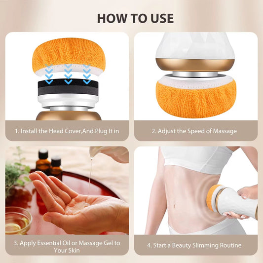 Trådløs BodySculpt– 2 i en Cellulite Remover og massageapparat - inkl. ekstra pads