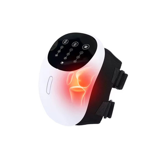 Knæmassage-apparat - Varme, luftpres massage, vibration og infrarødt lys