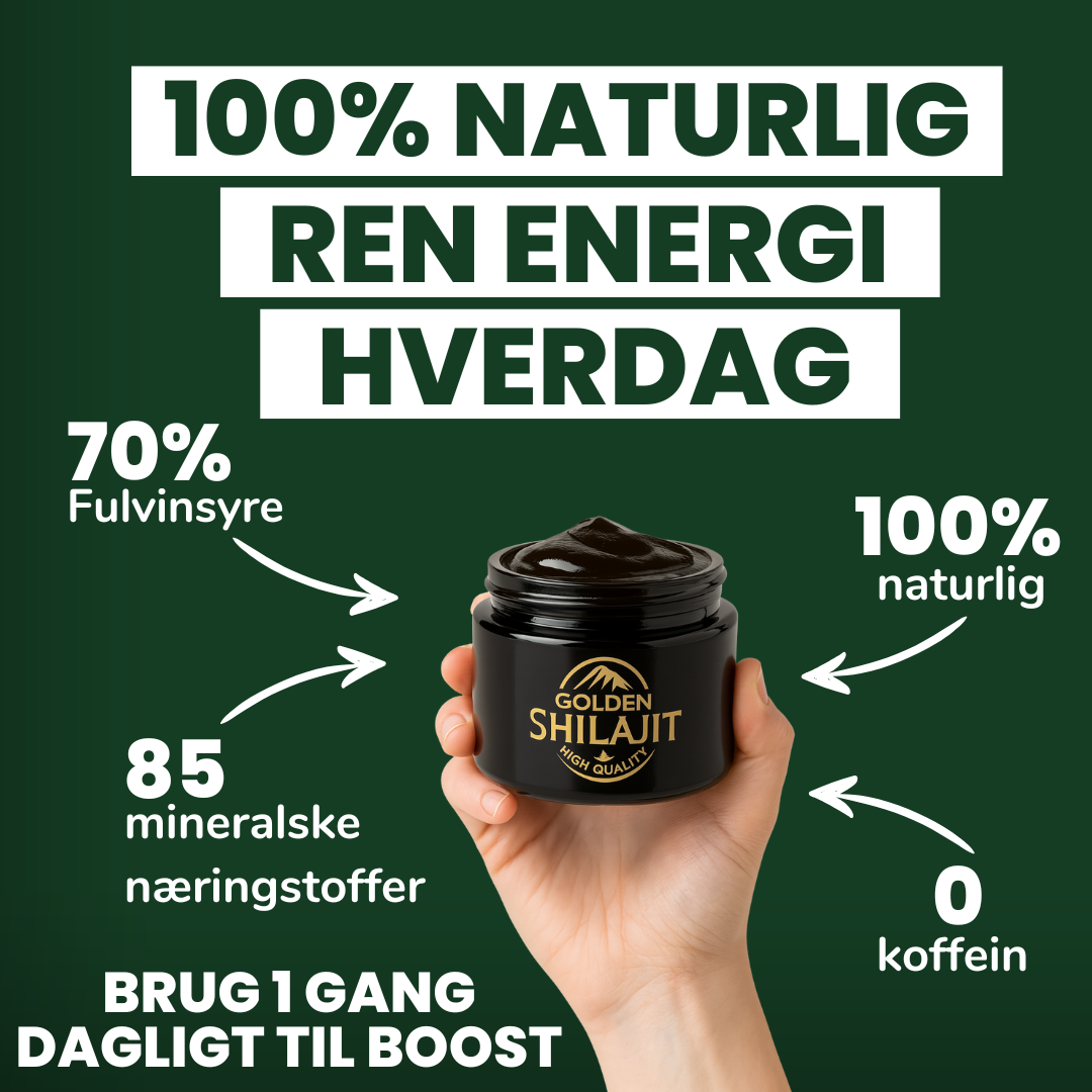 Golden Shilajit™ – naturlig energi og fokus i sin reneste form