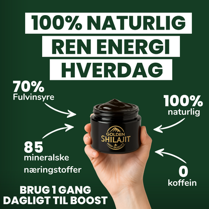 Golden Shilajit™ – naturlig energi og fokus i sin reneste form