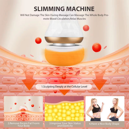 Trådløs BodySculpt– 2 i en Cellulite Remover og massageapparat  - inkl. ekstra pads