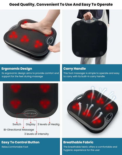 TeraWave Foot Massager – avanceret fodmassage med varme & energiteknologi  - levering start september